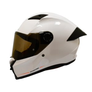 CASCO SPARTAN FENIX SOLID BLANCO BRILLO