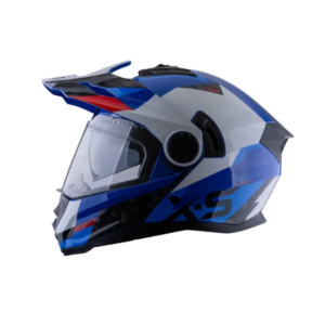 CASCO DOBLE PROPOSITO ABATIBE XSPORT 165 Azul Rojo Brillante