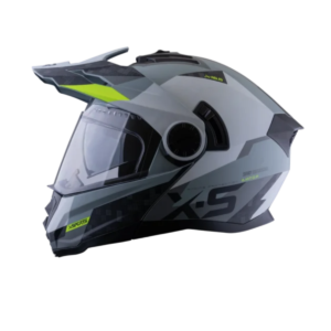 CASCO DOBLE PROPOSITO ABATIBE XSPORT 165  Gris Amarillo Mate