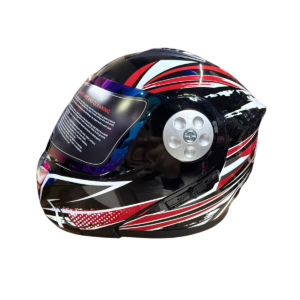 CASCO KRM 317 ABATIBLE NEGRO/ROJO