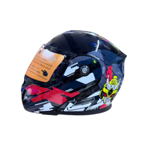 CASCO KRM KIDS ABATIBLE NEGRO/ROJO