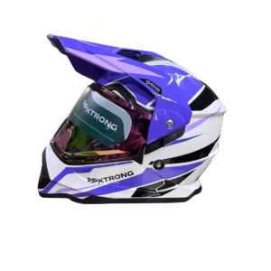 CASCO MULTIPROPOSITO XTRONG 902 FLY  BLANCO/MORADO